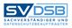 Logo mit Text: "SV DSB Sachverständiger und Datenschutzbeauftragter" in Blau.
