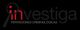 Logo de "investiga" con lupa en la letra i; texto: "PERITACIONES CRIMINOLÓGICAS".