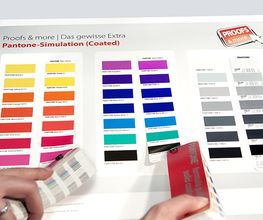 Hochwertige HKS- und Pantone-Simulation