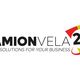 Logo di "CAMIONVELA24" con frecce rosse e verdi e slogan "Smart solutions for your business".