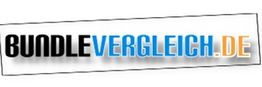 Logo mit schwarzem, blauem und orangem Text: BUNDLEVERGLEICH.DE