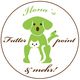 Logo mit grünem Hund, Katze und Maus, Text: "Ilona's Futter point & mehr!"