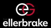 Logo with interlocking "e" and "g" above the text "The Ellerbrake" on a black background.