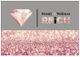 Graues Logo: Diamant, Text "Beauty & Wellness REICH", rosa Glitzerhintergrund.