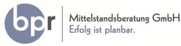 Logo der bpr Mittelstandsberatung GmbH mit Slogan "Erfolg ist planbar." in Grau.