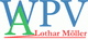 Logo mit den Buchstaben WPV in Blau, A in Grün, und dem Text Lothar Möller in Rot darunter.