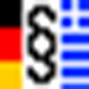 Deutsche Flagge, Paragraphensymbol, griechische Flagge nebeneinander.