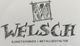 „Innovatives Logo mit Schriftzug ‚Welsch – Kunstschmied + Metallgestalter‘ in skizzenhaftem Stil.“
