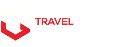 Logo with "Travel Solutions: Redefining Travel Technology" and a red and white geometric icon.