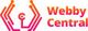 Logo of Webby Central with stylized orange and pink design elements on the left.