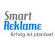 Logo mit Text "Smart Reklame" in Blau und Grau, Slogan: "Erfolg ist planbar!".