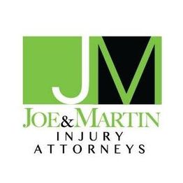 Logo of Joe & Martin Injury Attorneys with "JM" in green and black blocks.