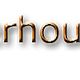 Tekst "desteigerhoutshop.nl" in koperen letters op een witte achtergrond.