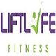 Logo with "LIFTLIFE FITNESS" in purple and green, featuring a leafy check mark design.