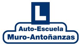 Logotipo de Auto-Escuela Muro-Antoñanzas con una "L" en fondo azul.