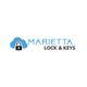 Logo of Marietta Lock & Keys with a cloud and padlock icon.