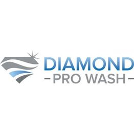 Logo of Diamond Pro Wash with a stylized diamond icon and blue-gray text.