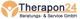 Logo der Therapon 24 Beratungs- & Service GmbH mit stilisierter Figur in Kreis.