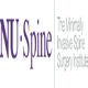 Logo of NU-Spine, The Minimally Invasive Spine Surgery Institute, with purple text.
