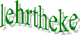 Text "lehrtheke" in grüner Schrift auf weißem Hintergrund.