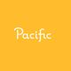 White "Pacific" text on a mustard-yellow background.