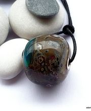 Glasperle \" Meeresauge \"