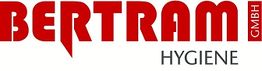 Logo von Bertram GmbH Hygiene mit rotem Text auf weißem Hintergrund.