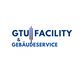Logo mit Schriftzug "GTU Facility & Gebäudeservice" in blauer Farbe auf weißem Hintergrund.