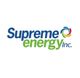 Logo of Supreme Energy Inc. with a colorful swirl design on the right.