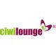 Logo mit Text "ciwilounge" in Grün und Violett, daneben ein stilisierter Schmetterling.