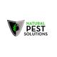 Logo of "Natural Pest Solutions" with a shield and stylized insect design.