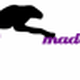 Silhouette eines springenden Panthers, daneben der Text "m4t made 4 trade" in Lila und Schwarz.