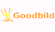 Logo mit dem Schriftzug "Goodbild" in Orange, daneben stilisierte gelbe Sonnenstrahlen.
