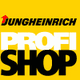 Gelbes Logo mit schwarzem Text "Jungheinrich Profi Shop".