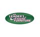 Green oval logo with text: "LEADER'S Casual FURNITURE" in white and pink font.