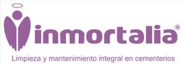 Logotipo de Inmortalia, servicios de limpieza y mantenimiento integral en cementerios.