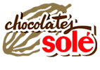 Logo de Chocolates Solé, Barcelona 1946, con texto marrón y rojo sobre fondo blanco.