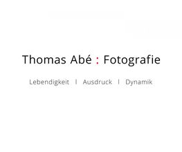 Thomas Abé : Fotografie Logo