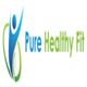 Logo with text "Pure Healthy Fit" and an abstract figure in blue and green.