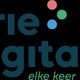 Logo van Drie Digitaal met tekst "elke keer verder" en drie gekleurde stippen.