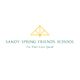 Sandy Spring Friends School logo with a yellow triangular symbol above the text.