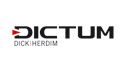 Logo mit Schriftzug "DICTUM DICK I HERDIM" in schwarzer Schrift auf weißem Hintergrund.