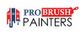 Logo of Pro Brush Painters with a paintbrush design.