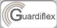 Logo von Guardiflex mit stilisiertem G und geschwungener, segmentierter Linie.