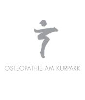 Logo mit tanzender Figur und Schriftzug "Osteopathie am Kurpark" darunter.