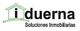Logo de Iduerna con un icono de casa, con el texto "Soluciones Inmobiliarias" debajo.