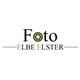 Logo mit dem Text "Foto Elbe Elster" und einer Linse im Buchstaben "o".