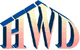 3D-Logo mit den Buchstaben "HWD" in einem Farbverlauf von Blau zu Rosa.