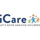 Logo of iCare with colorful figures and the text "Let's Raise Amazing Children."