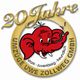 Rotes Elefantenlogo mit "20 Jahre" und "Umzüge Uwe Zollweg GmbH", Text: stark, zuverlässig, freundlich.